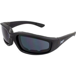 Mens Motorcycle Sunglasses UV400 Padded Black Frames Shatterproof Riding Glasses
